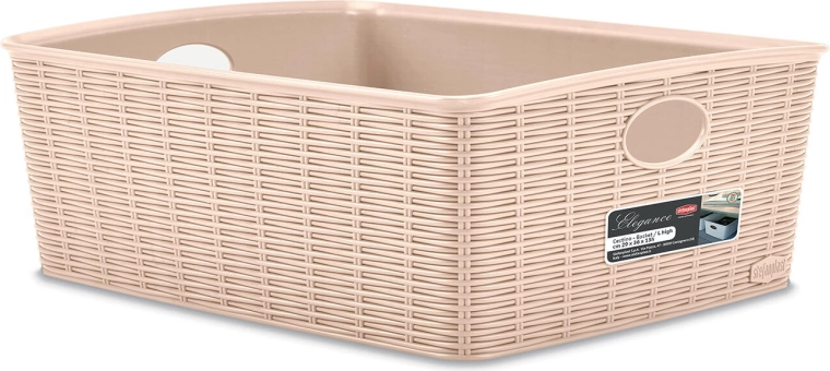 Panier Elegance beige 36 × 29 × 13 cm