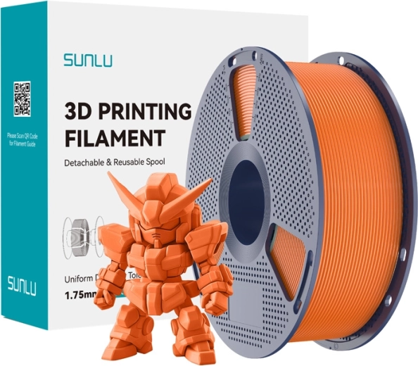 Sunlu PLA+ 2.0 filament pro 3D-printen 1,75 mm – zonnig oranje