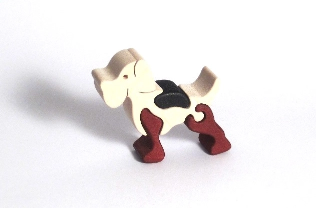 Holz-Einlegepuzzle – kleiner Hund