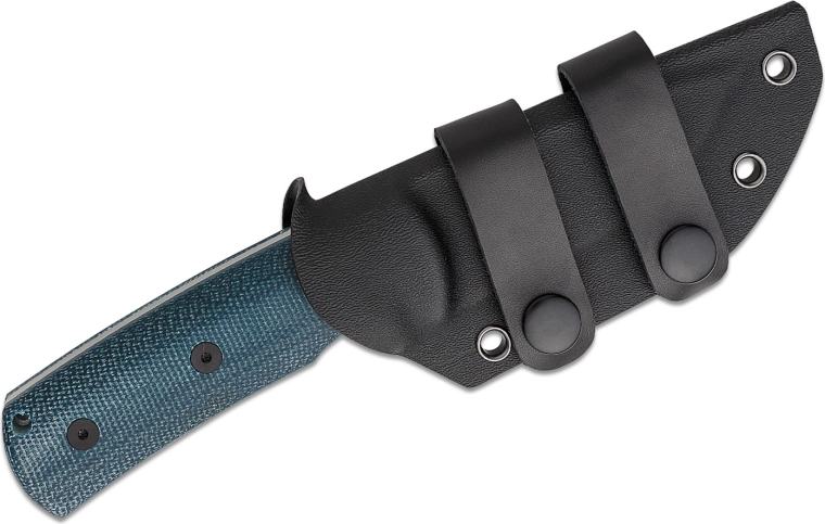 Ergonomische blauwe Micarta met zekere grip