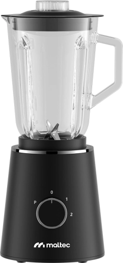 MalTec countertop blender with 1.5 L glass jug and 500 ml bottle