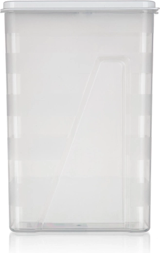 Transparenter Behälter und ergonomische Form