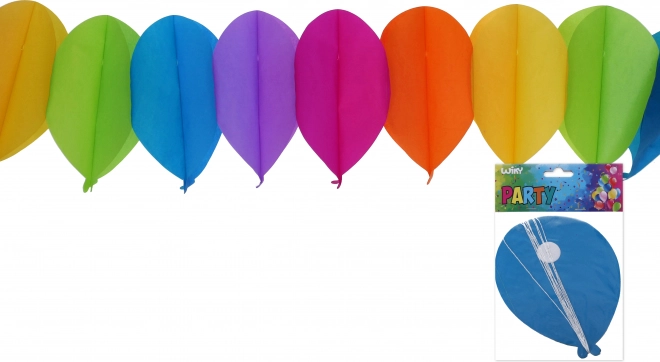 Papieren slinger met ballonnen