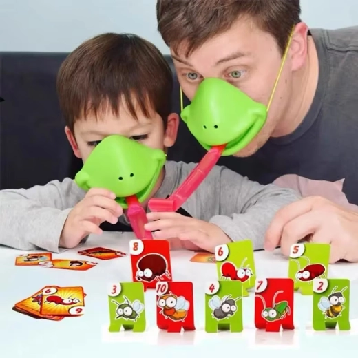 Actionreicher Spaß mit Froschmasken