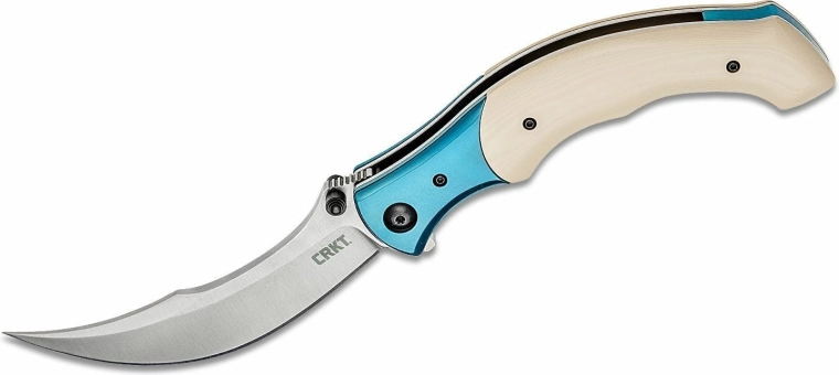 CRKT Ritual Ivory Blue opvouwbaar zakmes 11 cm