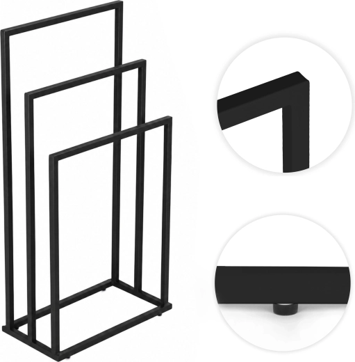 Stable metal construction with anti-slip feet