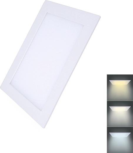 Solight LED mini paneel CCT vierkant voor inbouwmontage 12 W 900 lm
