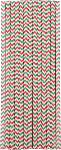 Neutral paper straws 19.5 cm (25 pcs)