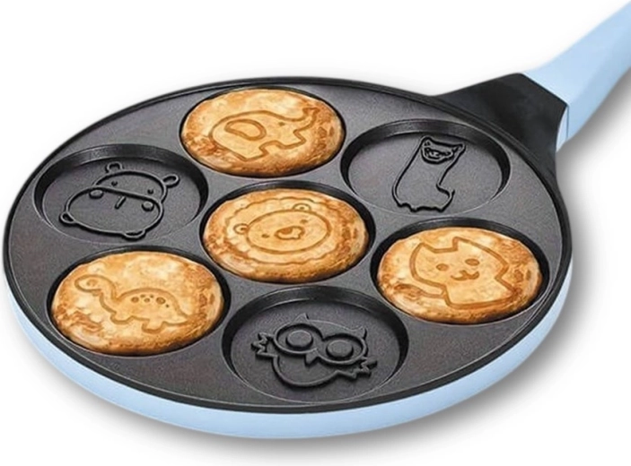 7 vormpjes voor mini pannenkoekjes in één keer