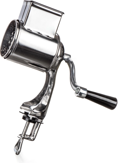 Stainless steel manual grinder for breadcrumbs, nuts and cheese CULINARIA with screw clamp