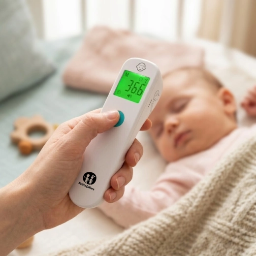 Kontaktlose Messung ohne das Baby aufzuwecken