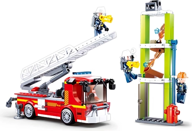 Sluban Firefighters Vehicle with Telescopic Ladder