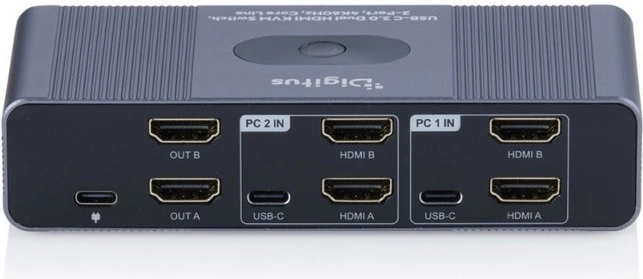Twee computers, twee monitoren