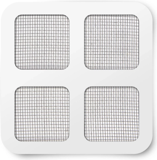 Self-adhesive repair patches for insect screen, gray, 10 × 10 cm, 4 pcs