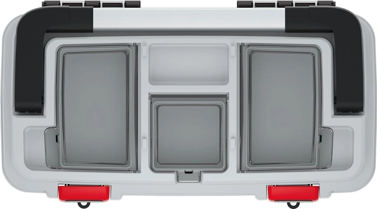 Clear overview inside thanks to the removable organizer tray