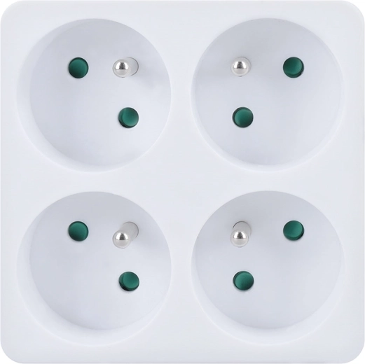 Solight stekkerdoos 4 stopcontacten wit