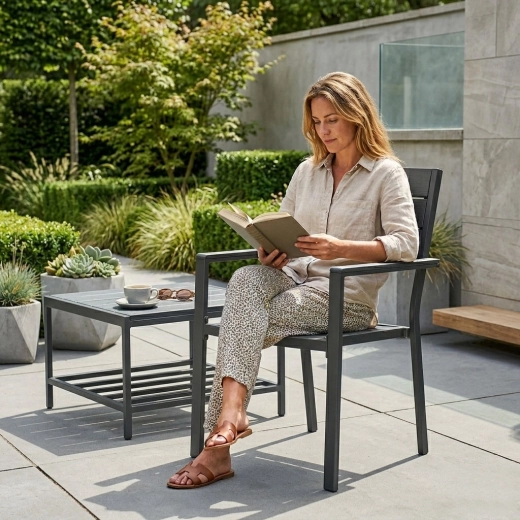 Durable steel construction with powder coating