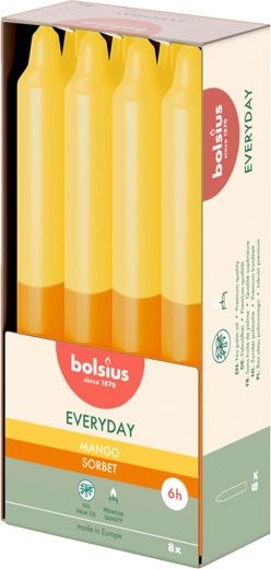 Bougie conique parfumée à la mangue 180 × 21 mm - 1 pièce