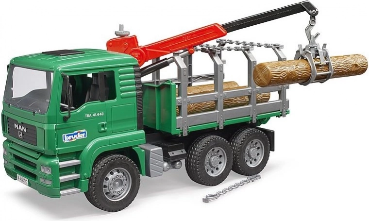 Bruder MAN vrachtwagen met houttransporter