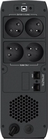 Practical connectivity: 4× outlets and 2× USB charging