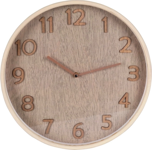 Wanduhr beige 38 cm