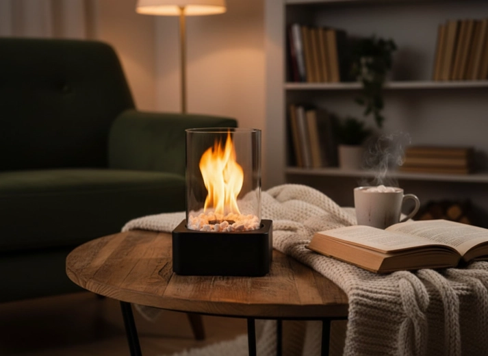 Flamme vive pour une atmosphère chaleureuse