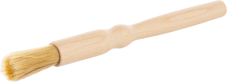 Pinceau alimentaire rond en bois de hêtre de 18,5 cm