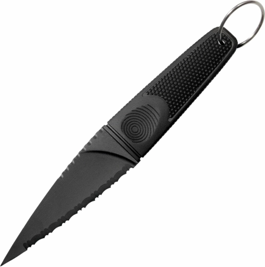 Couteau tactique Cold Steel FGX Skean Dhu 9,5 cm, entièrement noir, en plastique
