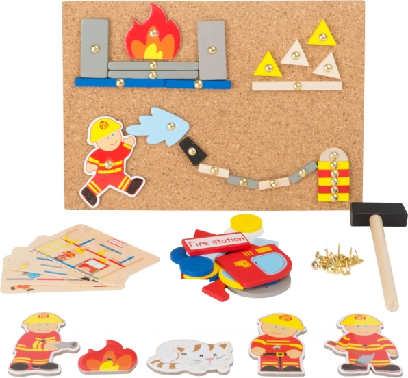 Creative Hammering Game Firefighters small foot