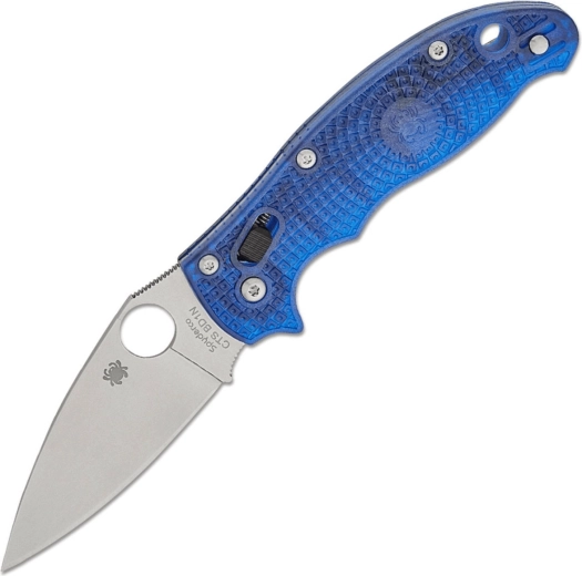 Couteau de poche Spyderco Manix 2 Lightweight bleu translucide