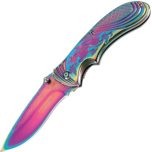 Herbertz Rainbow folding pocket knife 8 cm, rainbow