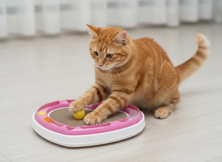 Interactieve rail met balletjes