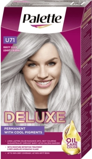 Palette Deluxe U71 ijzig zilver – permanente haarkleuring 50 ml