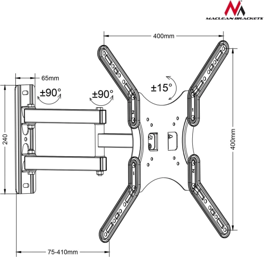 Wide adjustment flexibility