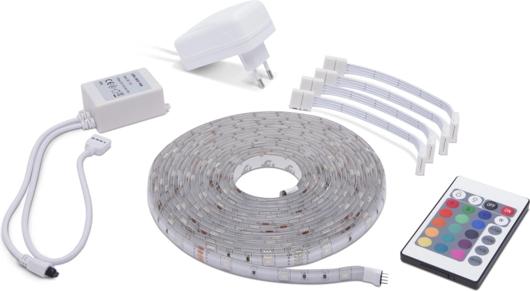 RGB-LED-Streifen mit Fernbedienung 5 m