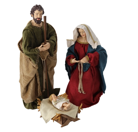 La Sainte Famille comme élément dominant de la crèche