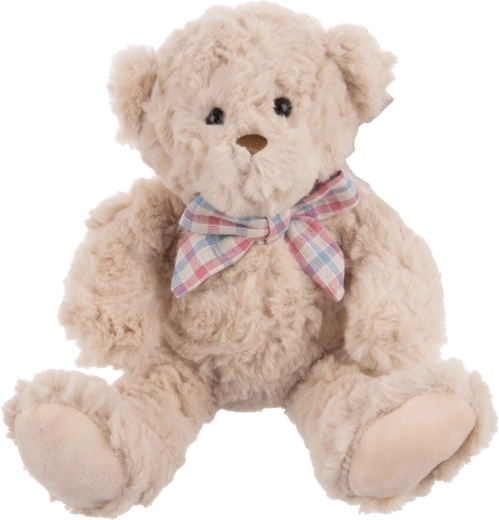 Plüschbär beige mit Schleife 20 cm