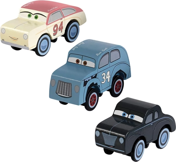 KidKraft Disney Cars – Set van 3 houten racers