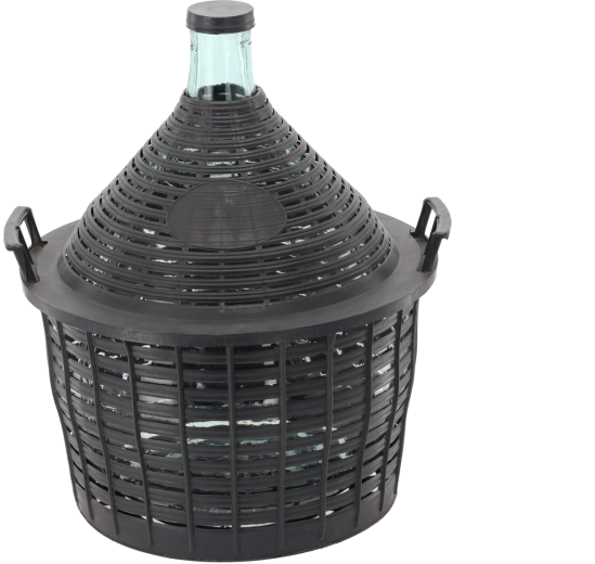 Glass demijohn in a protective basket 20 l