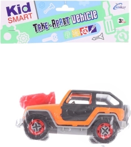 Schroefbare plastic jeep voor kinderen 18 × 8,5 cm