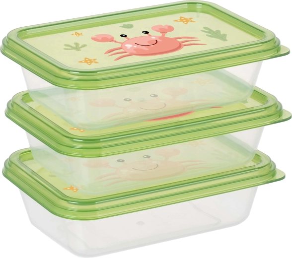Set voedseldozen 3 stuks, 400 ml