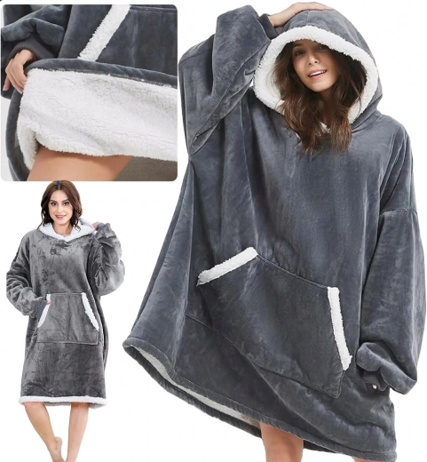 Sweat à capuche oversize chaud