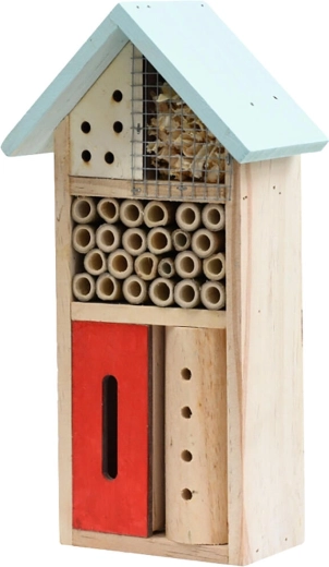 Hôtel à insectes en bois 26 × 13,5 × 8,5 cm