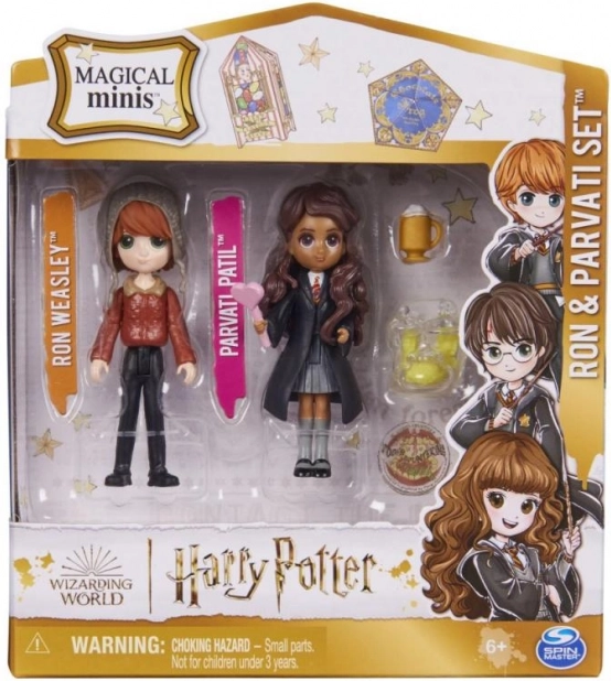 Harry Potter Magical Minis dubbelpack figuren Ron en Parvati met accessoires