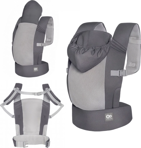 Ergonomic baby carrier Kinderkraft Carrybee grey