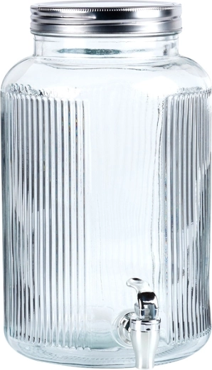 Stylish and durable ribbed glass