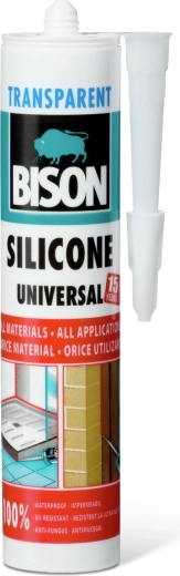 Bison universal transparent silicone 280 ml