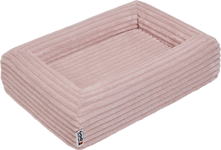 Panier orthopédique EXPLORER DOG Cloud S 80 × 60 cm rose poudré