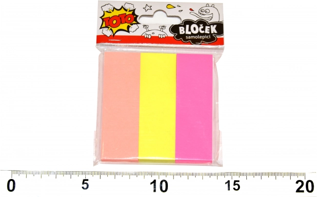 Notitieblok zelfklevend 3 kleuren