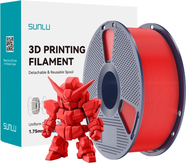 Sunlu filament PLA+ 2.0 rood 1,75 mm